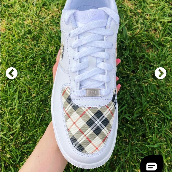 New Nike air force 1 size 7.5 with art decal Bx - Picture 4 of 4